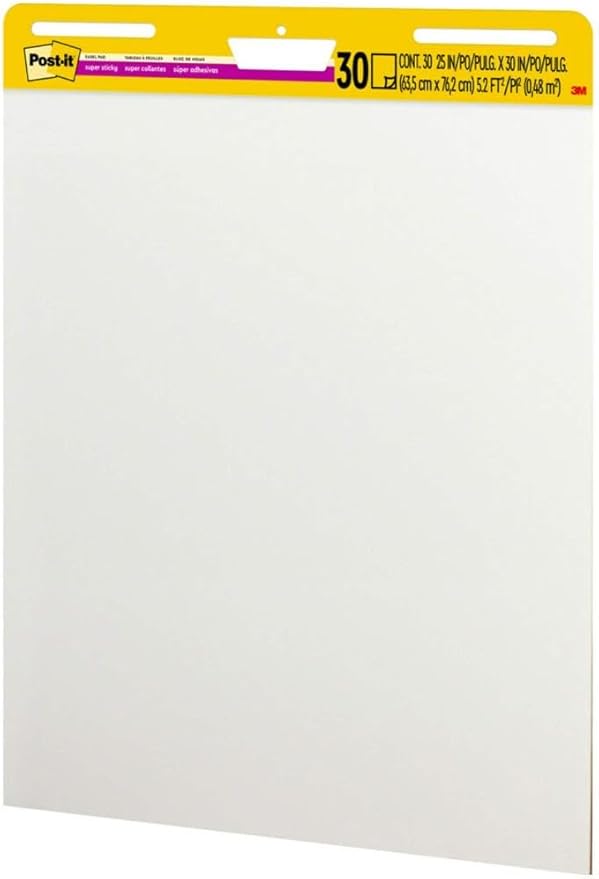 Post-it Super Sticky Easel Pad 25 in x 30 in White 30 Sheets/Pad 2 Pad/Pack - Image 11
