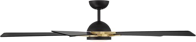 Rotary Indoor and Outdoor 5-Blade 65in Smart Home Ceiling Fan in Matte Black - Image 6