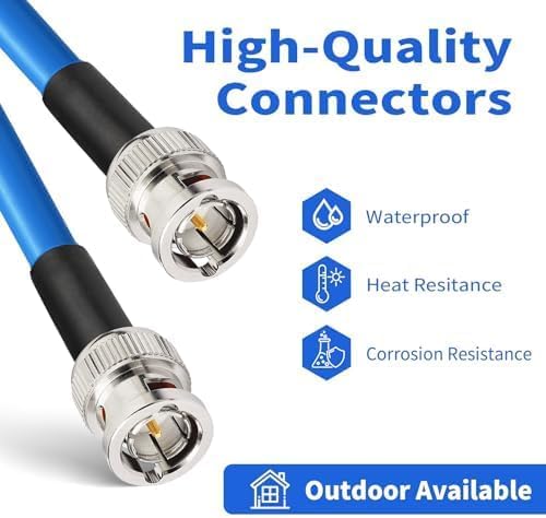 Superbat SDI Cable Long 75 Ohm BNC Cable 3G/6G/12G，1-300FT, Support - Image 2