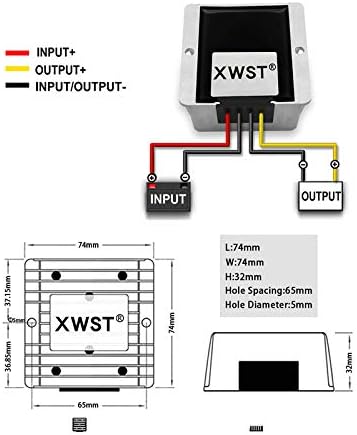 DC 24V to DC 12V Step Down Output 15A 180W Reducer Regulator Buck Converter - Image 6
