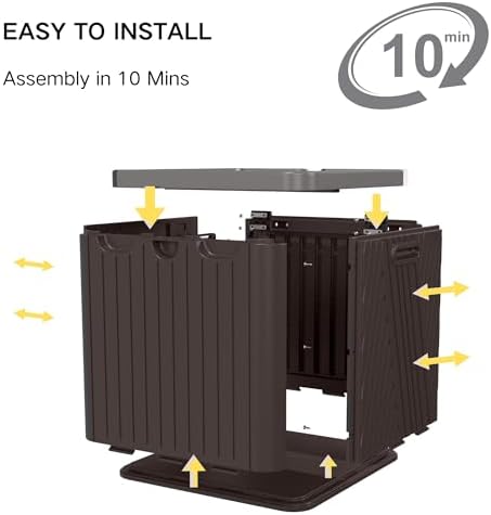 kingdura 60 gallon outdoor storage box, waterproof resin, package contents