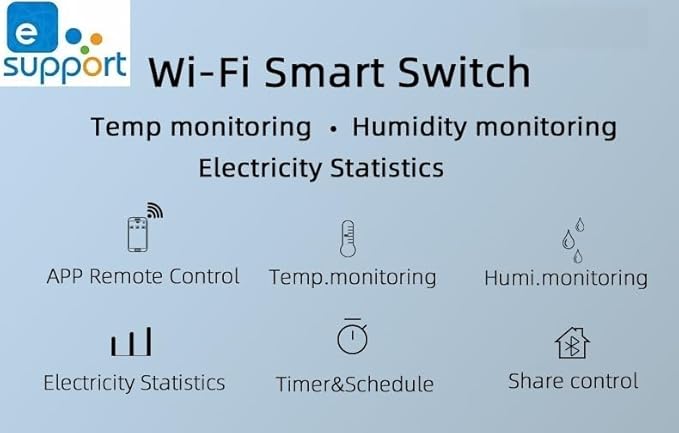 Yitouniu eWeLink WiFi Smart TH16 Switch 16A Temperature and Humidity Controller - Image 9
