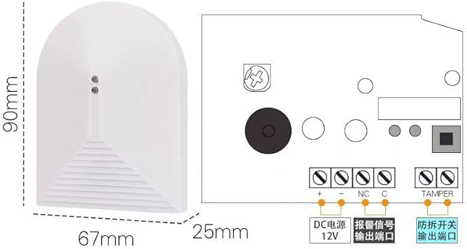 HEEPDD Glass Break Shock Detector, Security Window Sensor - Image 6
