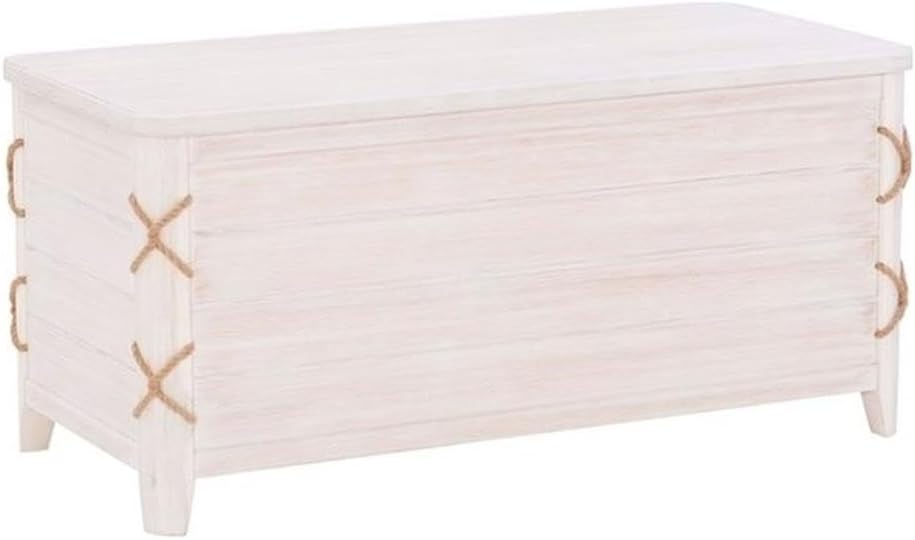 bowery hill modern wood rope storage chest, 38"x18"x18", main product view