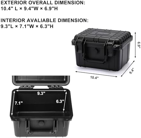 mayouko portable tool box with shock- proof sponge shown in use