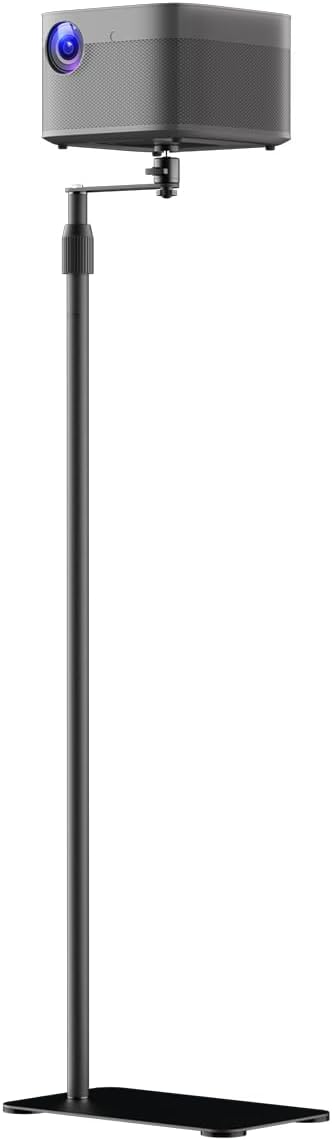 suptek 63.9” Extendable Projector Stand Against Wall Hidden Stand, 360°Swivel by suptek