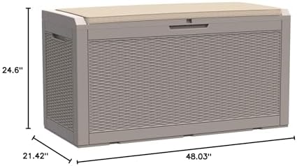 modern-depo 100 gallon polypropylene pp deck box indoor, view 10