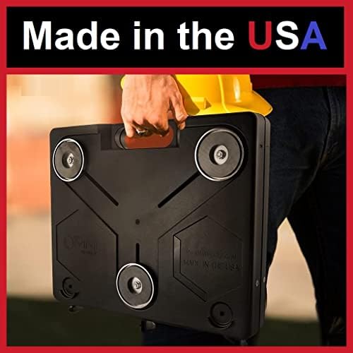the omnishelf portable workstation, magnetic toolbox, laptop stand, view 9