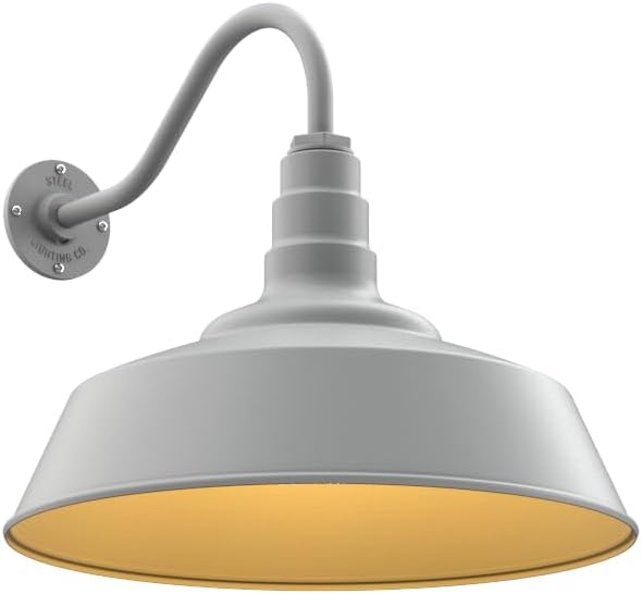 Steel Lighting Co. Large Outdoor Barn Light | Gooseneck Light Fixture | Made in by SteelLightingCo
