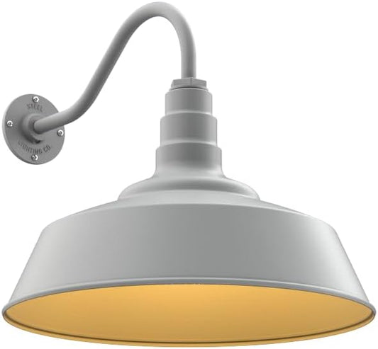 Steel Lighting Co. Large Outdoor Barn Light | Gooseneck Light Fixture | Made in by SteelLightingCo