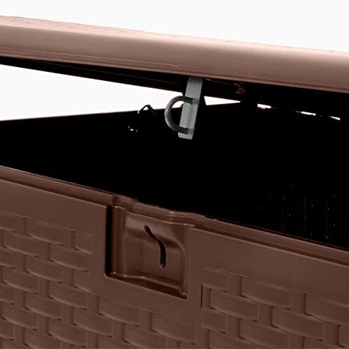plastic development group outdoor deck box, standard close, package contents