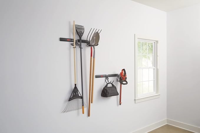 Rubbermaid FastTrack Garage Storage System Tool Hanging Kit, Wall Mount Holder - Image 14