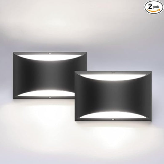 Aipsun Indoor Black Modern LED Wall Sconce Interior Wall Lights Set of 2 by Aipsun