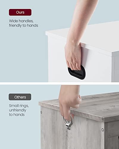 vasagle storage chest with 2 safety hinges, 15.7, view 9