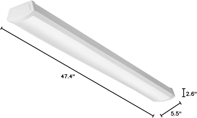 Lithonia Lighting 4 Foot LED Light Fixture, Low-Profile LED Wraparound Flush - Image 11