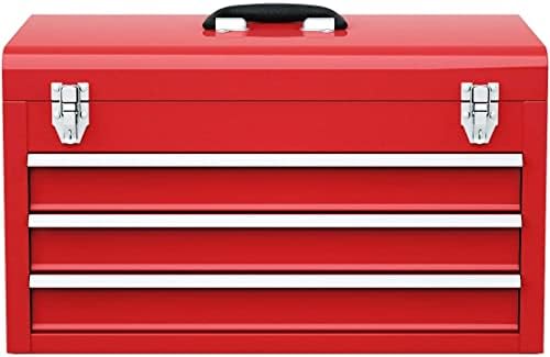 giantex portable steel tool box, 20.5'' toolbox w/ shown in use