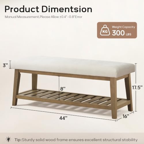 zihanhome entryway shoe bench, end of bed bench,upholstered shown in use