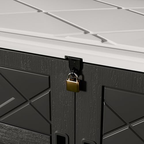 homspark storage shed weather resistance, multi-purpose outdoor storage, package contents