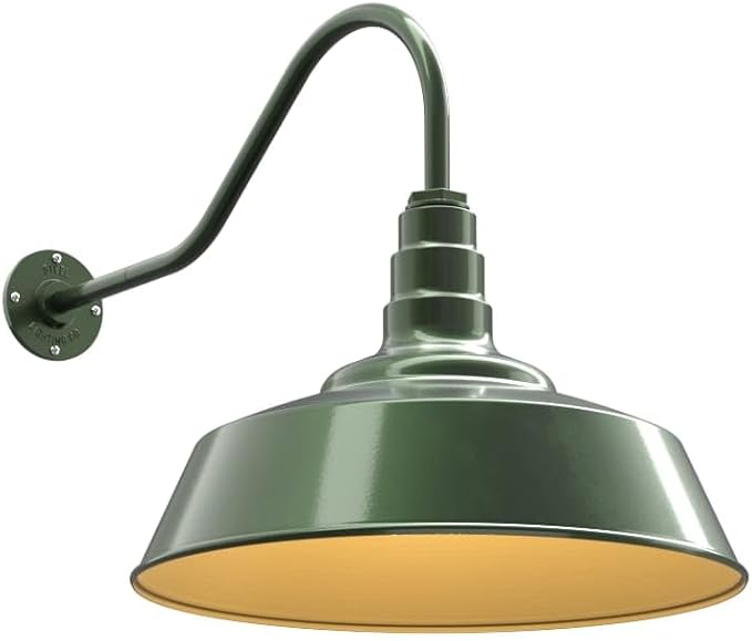 Steel Lighting Co. Large Outdoor Barn Light | Gooseneck Light Fixture | Made in by SteelLightingCo