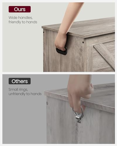 vasagle storage chest with 2 safety hinges, 15.7, view 9