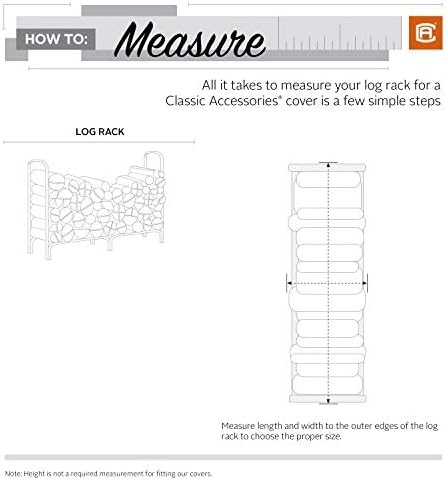 classic accessories stormpro waterproof heavy-duty 4 ft log shown in use