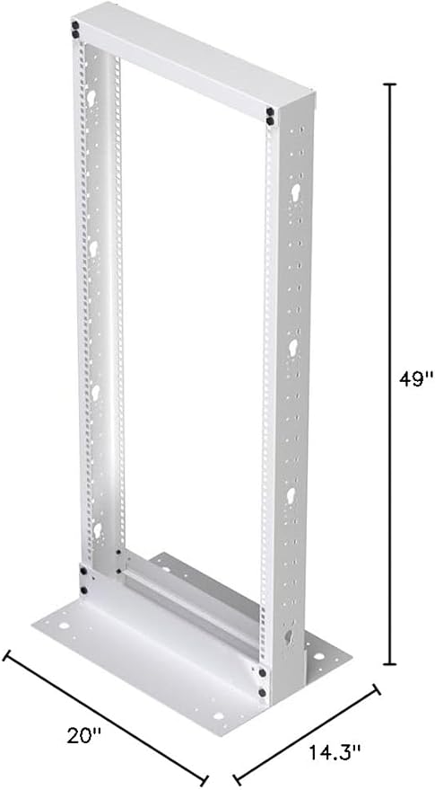 NavePoint 25U 2 Post Rack Open Frame Server Rack - Image 8