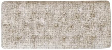 homepop 40" ainsley button tufted storage bench on a desk or shelf