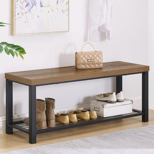 foluban entryway bench, modern shoe storage bench, rustic, close-up detail