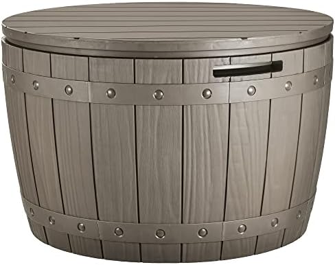 yitahome 33 gallon round deck box, main product view