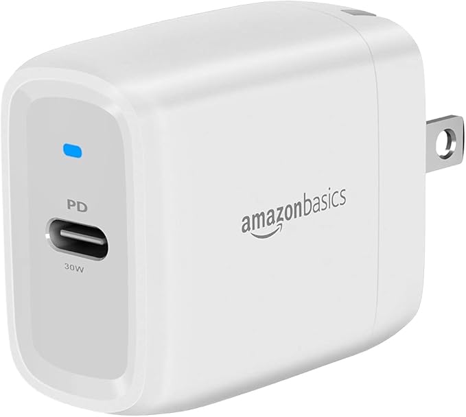 Amazon Basics 30W One-Port GaN USB-C Wall Charger by AmazonBasics