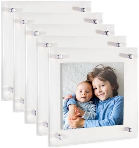 ArtToFrames 12x12 Inch Double Panel Floating Acrylic Picture Frame comes by ArtToFrames