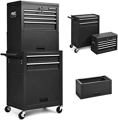 arlime 6-drawer rolling tool chest, tool storage cabinet, main product view