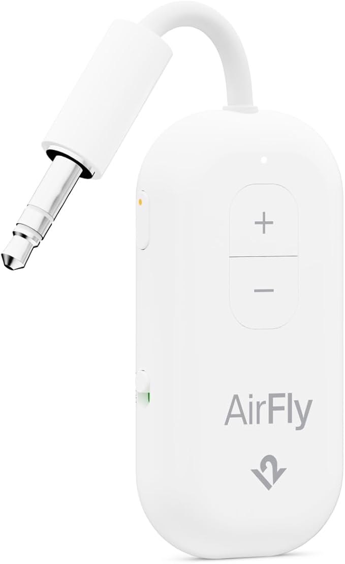 AirFly Pro 2 – Bluetooth Adapter, Pair 2 AirPods or Wireless Headphones – 3.5mm by TwelveSouth