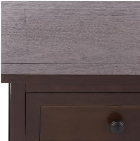 safavieh home collection – damien dark chocolate 6-drawer, side view