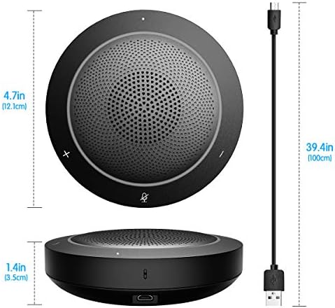 USB Speaker Phone 360° Omnidirectional Microphone Portable Conference - Image 3