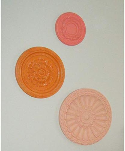 Ekena Millwork CM11PAUWF 11 1/2"OD X 1"P Palmetto Ceiling Medallion, Ultra Pure White