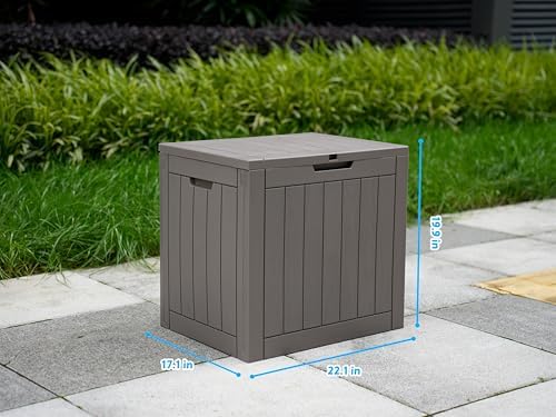 btexpert set of 2, indoor outdoor storage box, front angle view