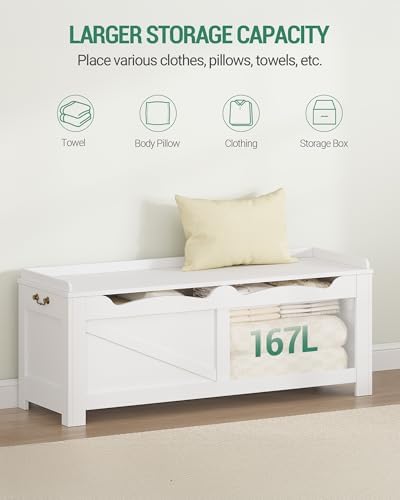 hzuaneri 47" storage chest | stuffed animal and on a desk or shelf