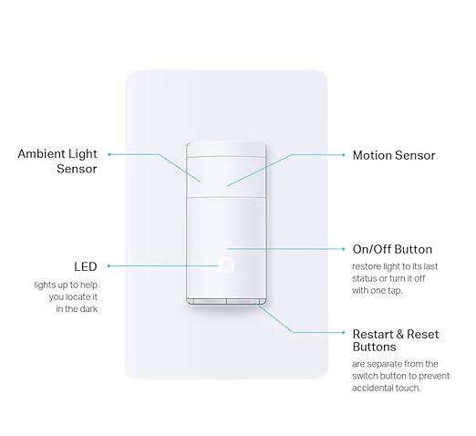 Kasa Smart Motion Sensor Switch, Single Pole, Needs Neutral Wire, 2.4GHz Wi-Fi - Image 3