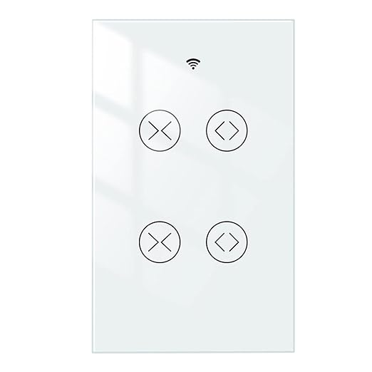 MOES Smart WiFi RF 2 Gang Double Curtain Blind Touch Switch by MOES