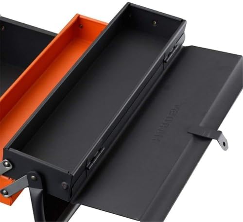 edward tools portable metal tool box with 3 showing dimensions
