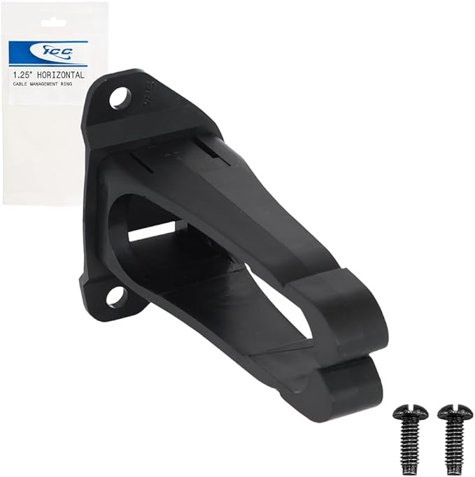 ICC 1.25” Plastic Cable Management Ring, Horizontal, Rack or Wall Mount by ICC