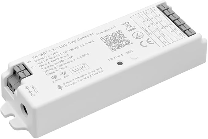 FCOB 5in1 WB5 2.4GHz WiFi PWM LED Controller Compatible by FCOB
