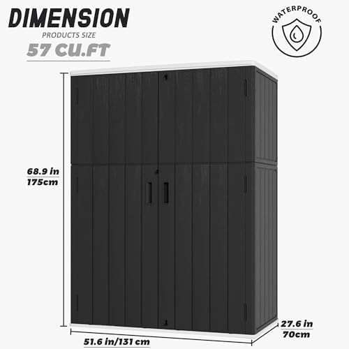 mrosaa vertical outdoor storage cabinets,plastic sheds&outdoor storage with, close-up detail