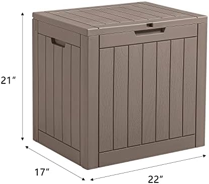 devoko 31 gallon lightweight resin deck box waterproof, package contents
