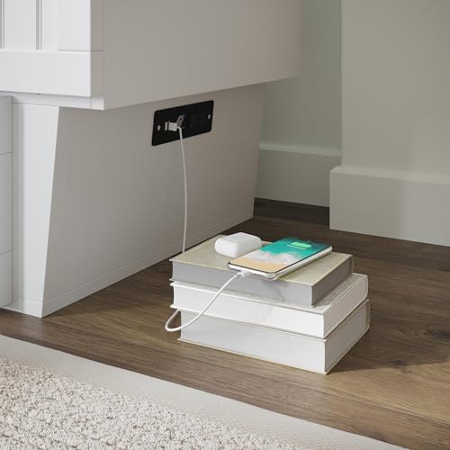 afi, nantucket murphy bed chest full with 6", front angle view