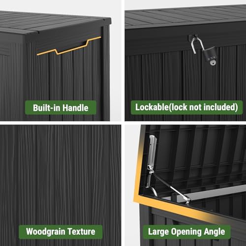 mars villa 180 gallon outdoor storage box, deck showing dimensions