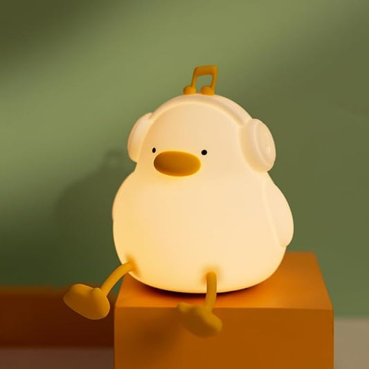 ATSUI Night Light for Kids, Squishy Duck Design, 3 Level Dimmable, Silicone by ATSUINIGHTLIGHT