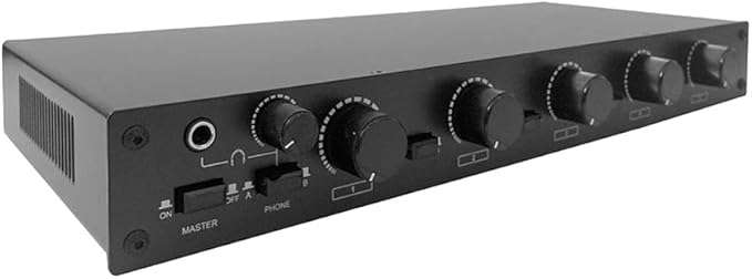 AllAboutAdapters Professional 5-Zone Stereo Speaker Distribution Controller by AllAboutAdapters