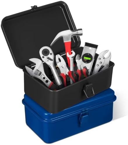 doitool metal tool boxes, 2 pcs portable mini, main product view